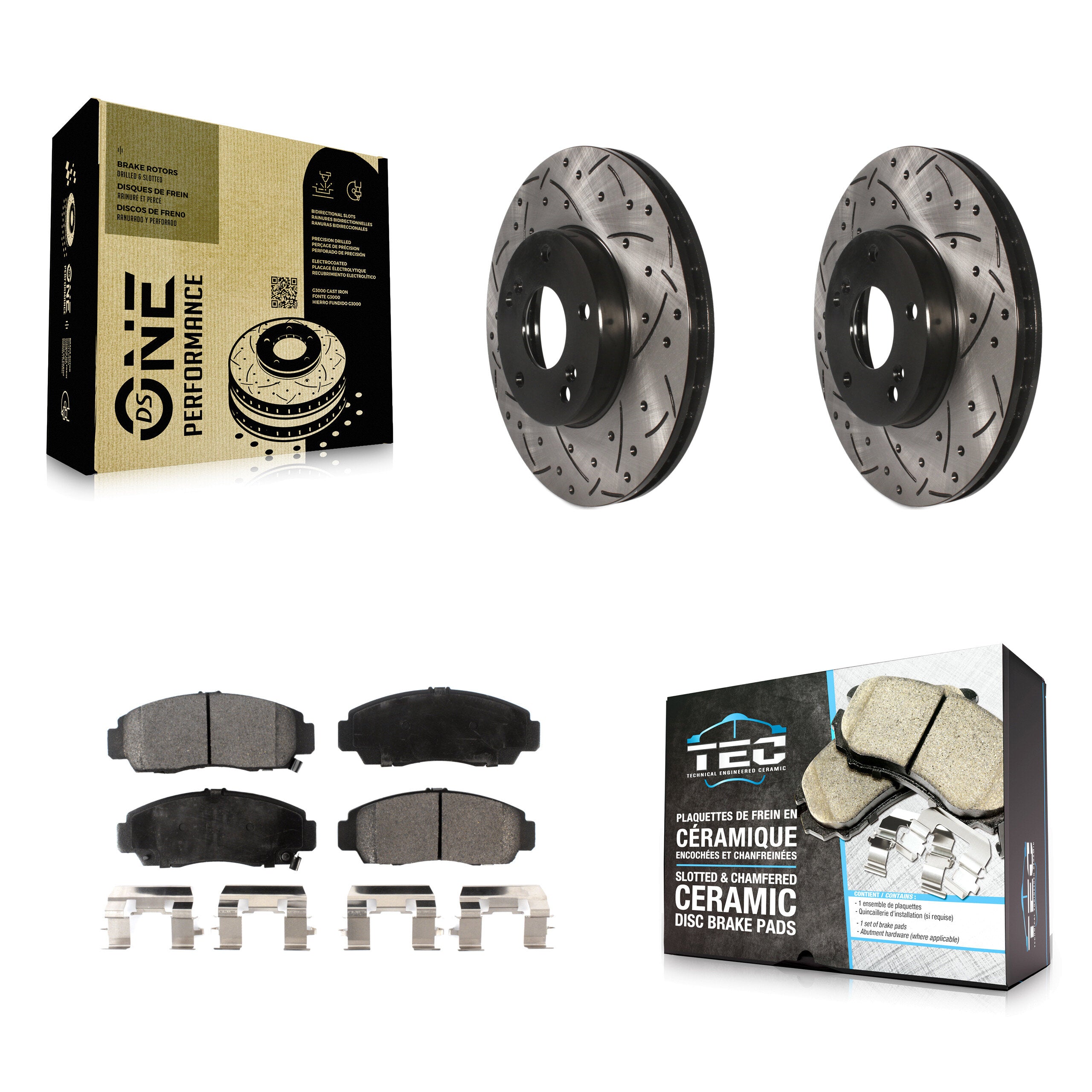 Transit Auto KDT-100064 Disc Brake Kit for 2005 Honda Accord - Front