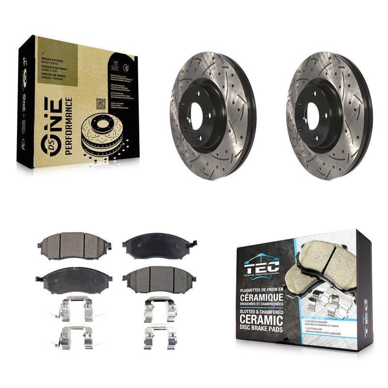 Transit Auto KDT-100068 Disc Brake Kit for 2005-2020 INFINITI Q40, INFINITI Q70L and More - Front