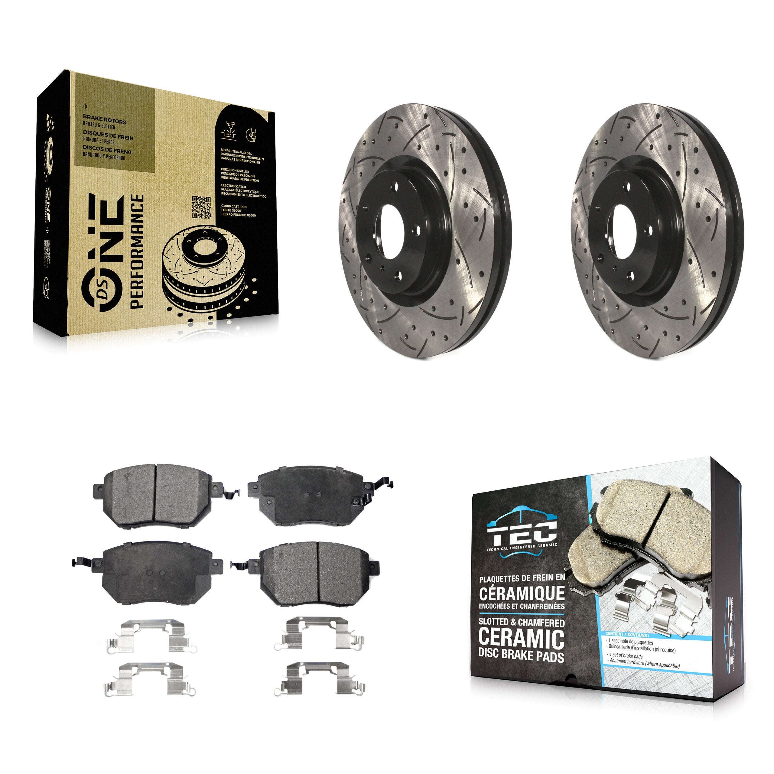 Transit Auto KDT-100069 Disc Brake Kit for 2005-2012 Nissan Murano, Nissan Altima, Nissan Maxima - Front