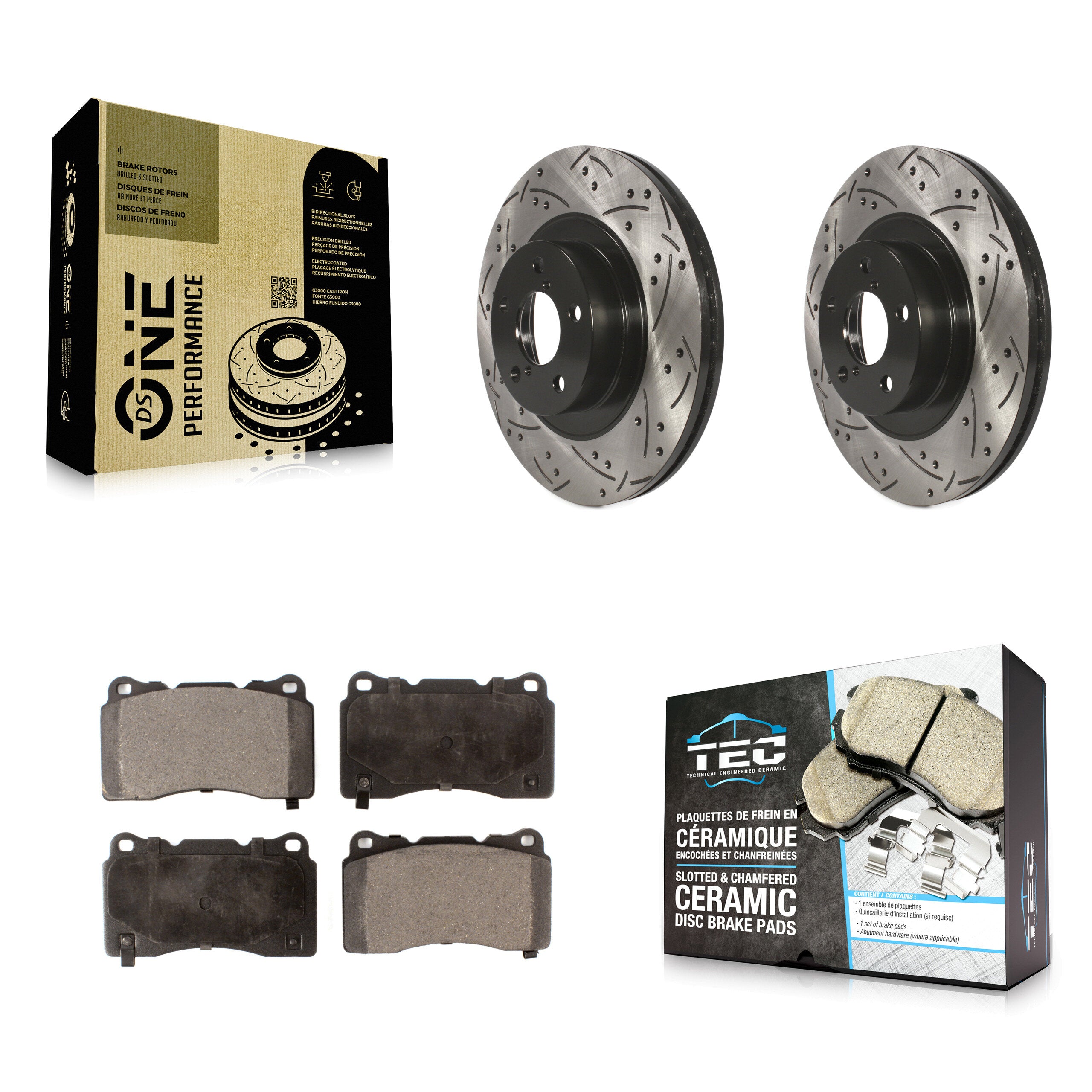 Transit Auto KDT-100073 Disc Brake Kit for 2019 Toyota 86 - Front