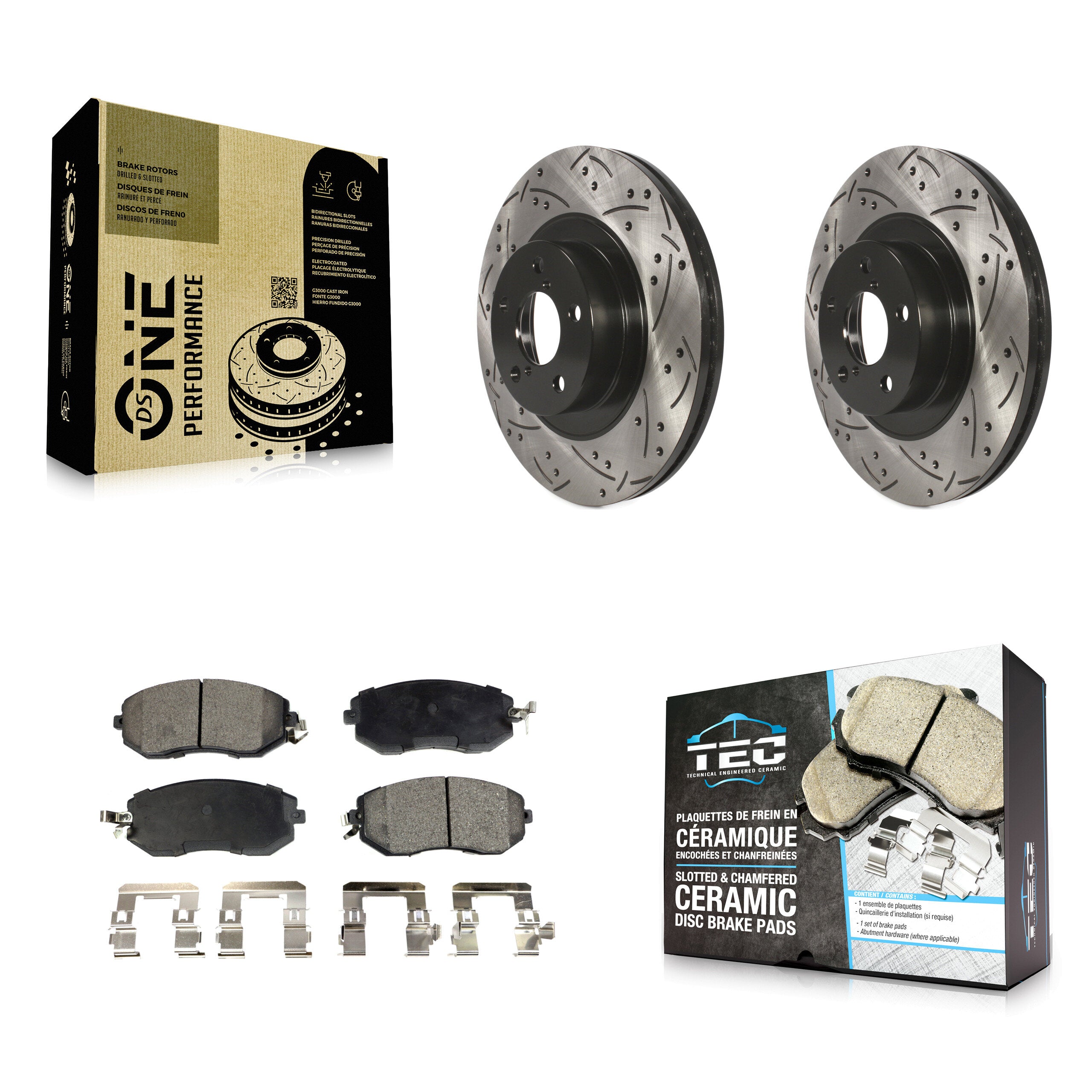 Transit Auto KDT-100075 Disc Brake Kit for 2011-2023 Subaru BRZ, Toyota GR86 and More - Front
