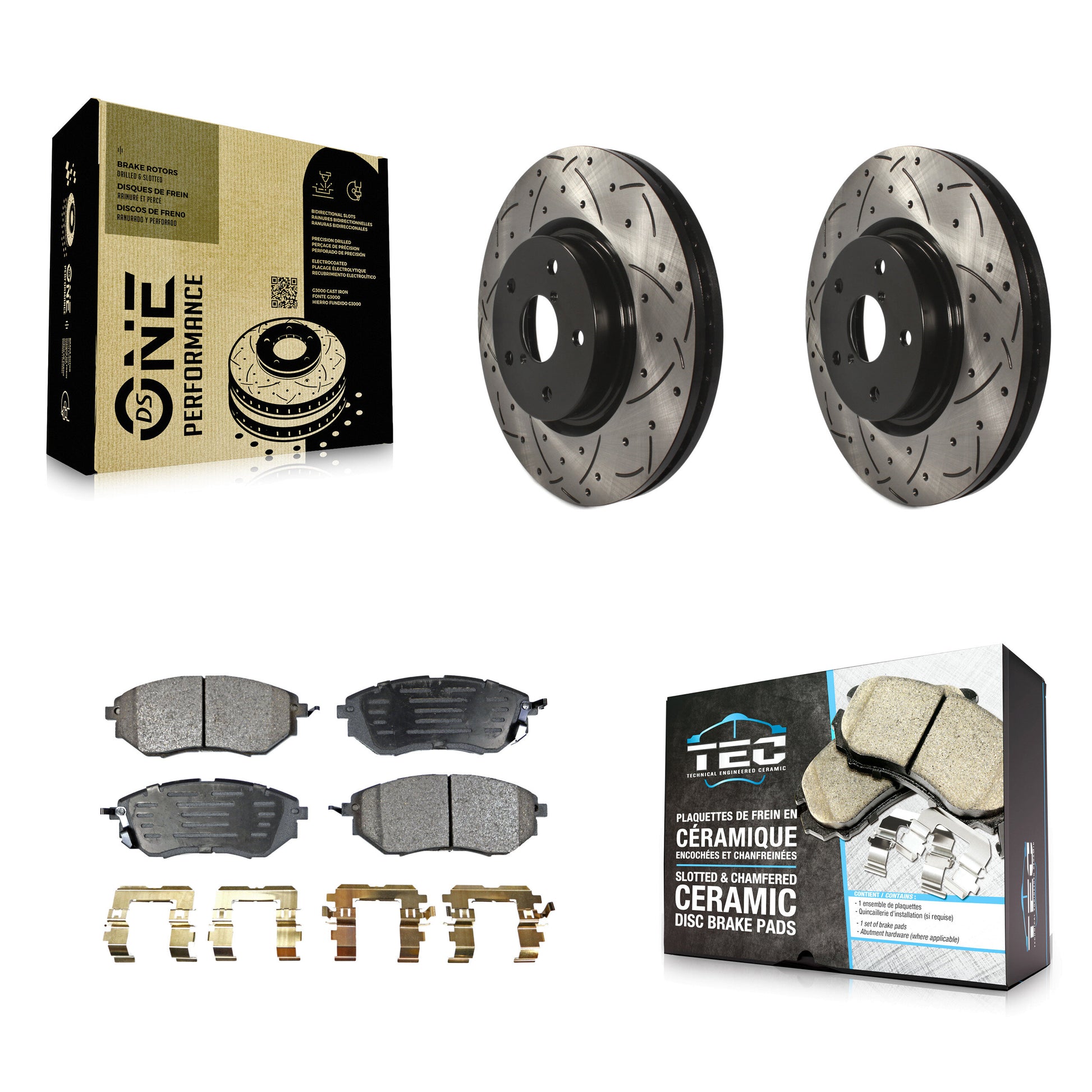 Transit Auto KDT-100078 Disc Brake Kit for 2006-2021 Subaru Legacy, Subaru Outback and More - Front