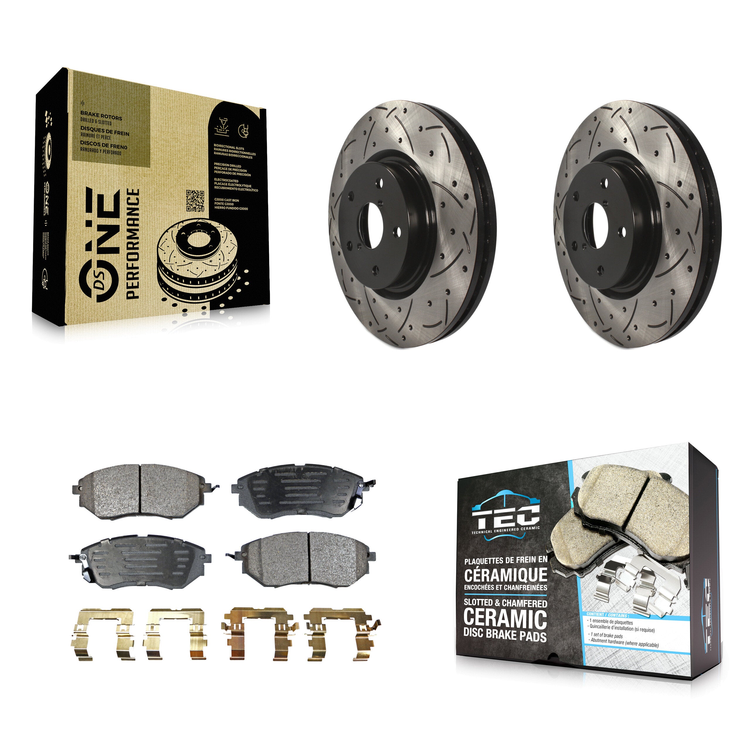 Transit Auto KDT-100078 Disc Brake Kit for 2006-2021 Subaru Legacy, Subaru Outback and More - Front