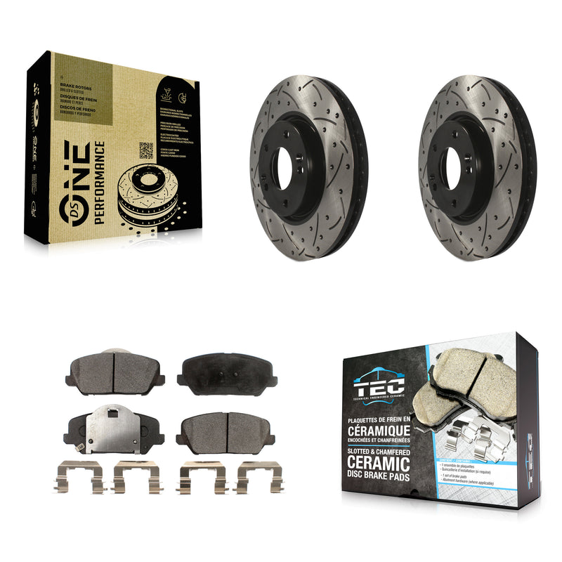 Transit Auto KDT-100092 Disc Brake Kit for 2014-2016 Kia Forte, Kia Forte Koup, Kia Forte5 - Front