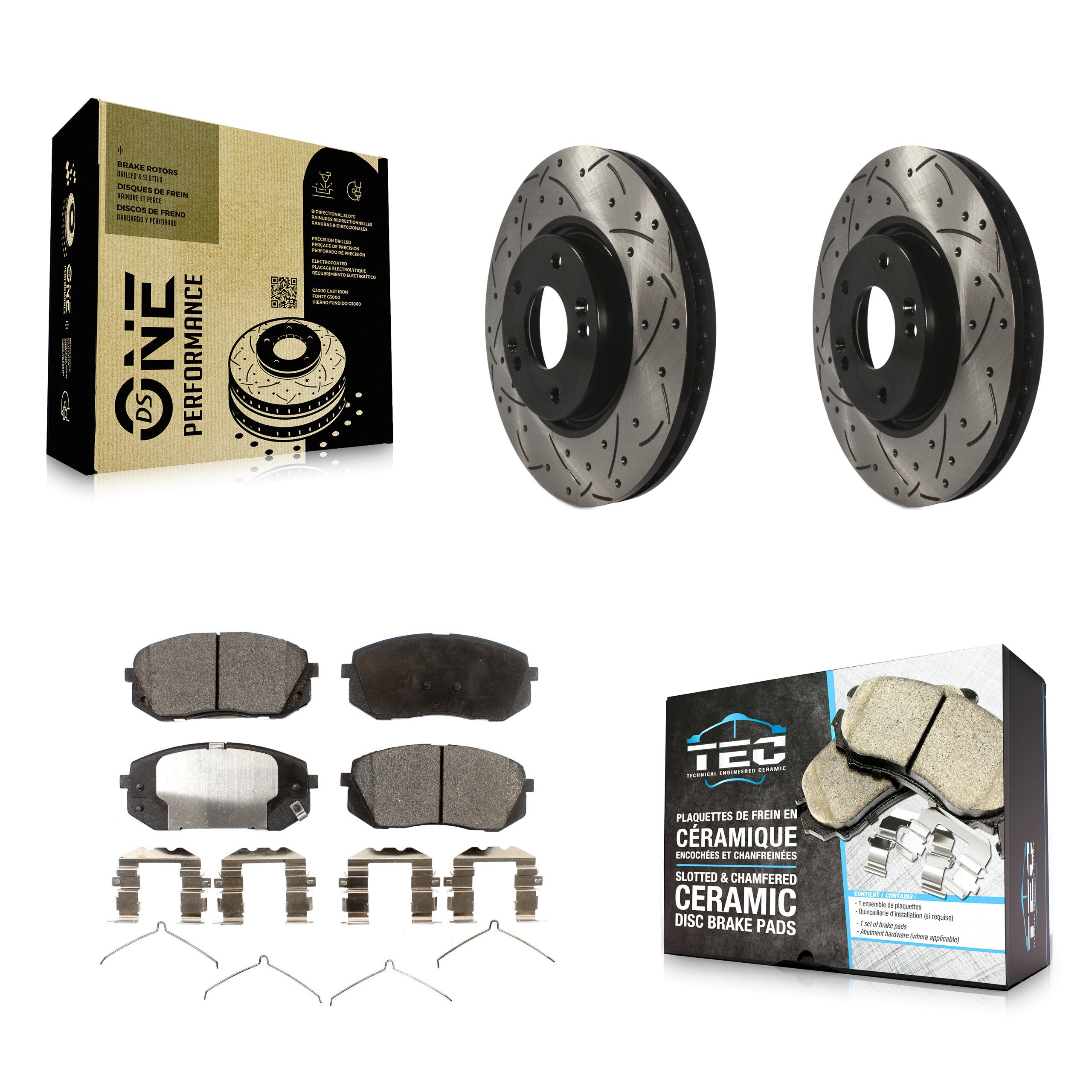 Transit Auto KDT-100093 Disc Brake Kit for 2016 Hyundai Sonata - Front