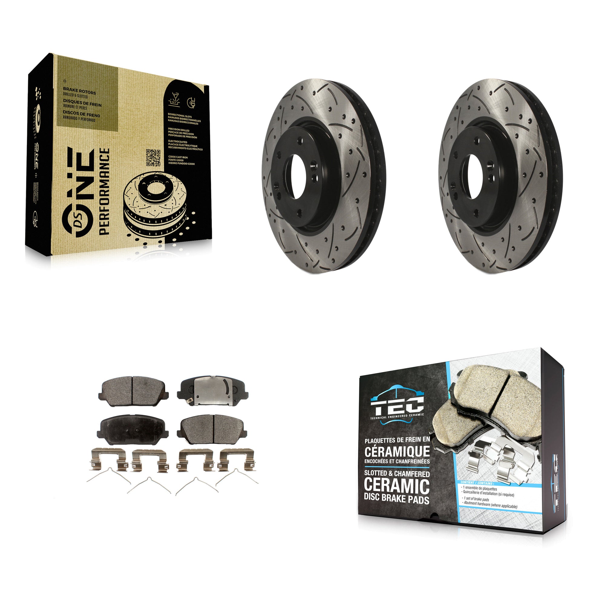 Transit Auto KDT-100094 Disc Brake Kit for 2016-2018 Kia Forte, Kia Forte Koup and More - Front