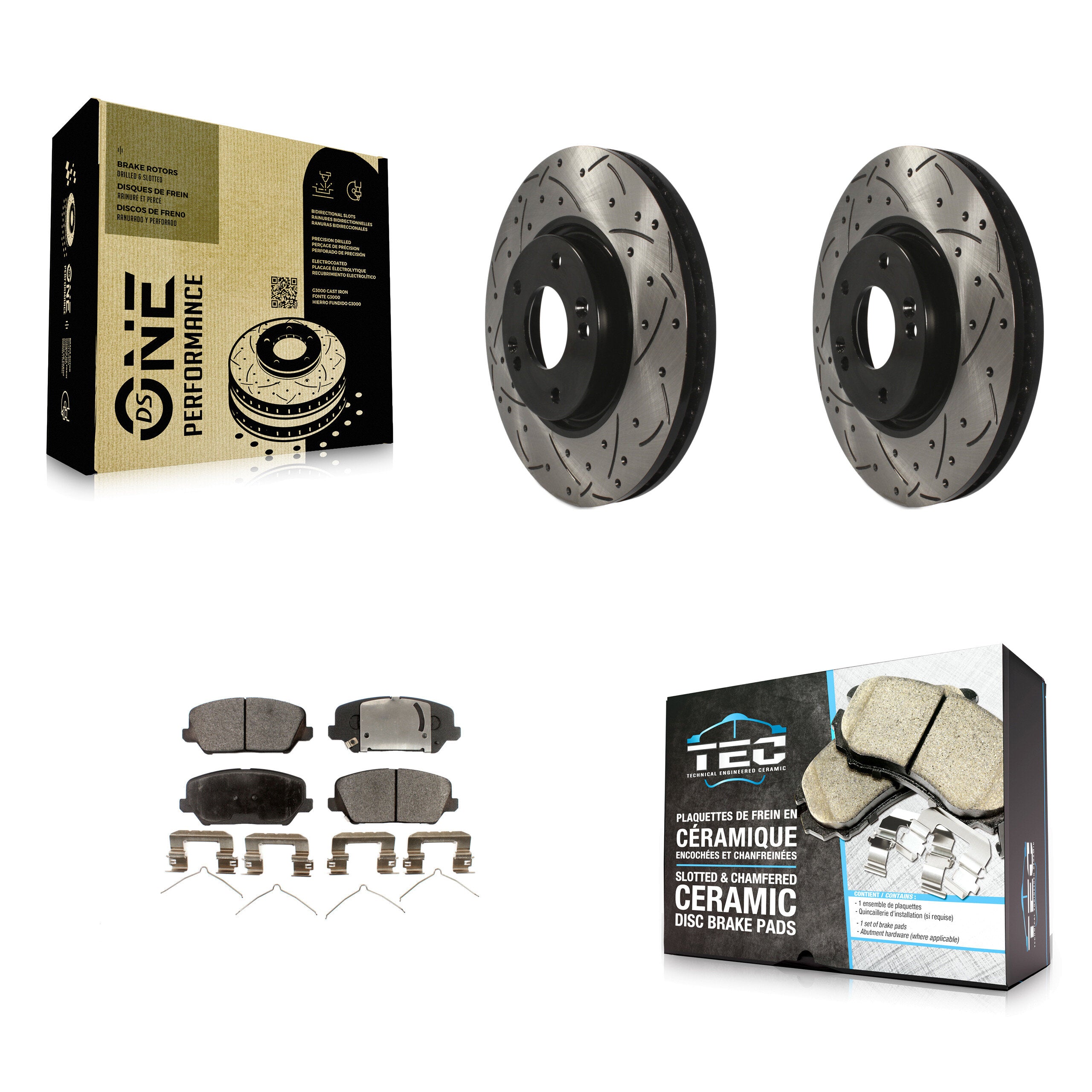 Transit Auto KDT-100094 Disc Brake Kit for 2016-2018 Kia Forte, Kia Forte Koup and More - Front
