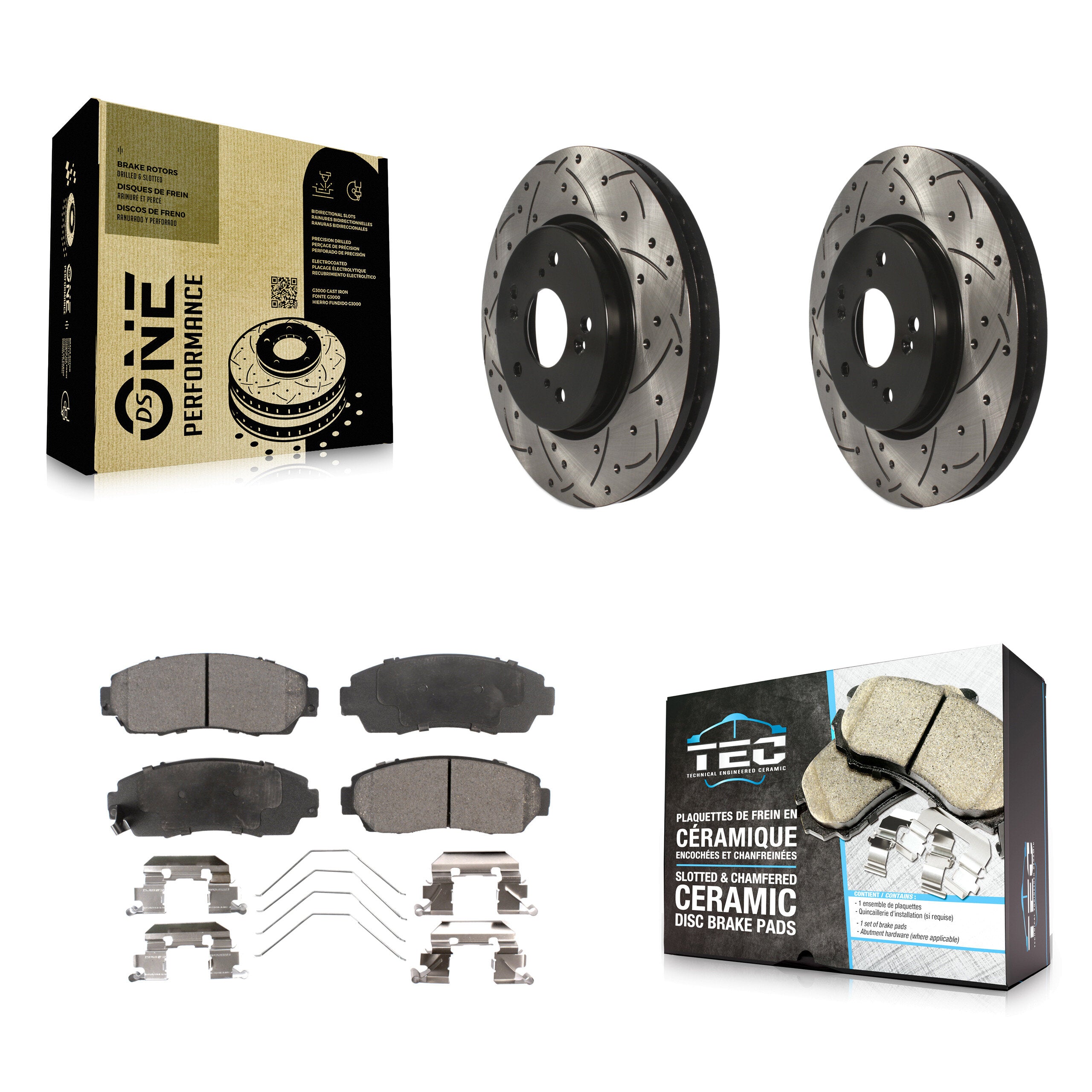 Transit Auto KDT-100103 Disc Brake Kit for 2011-2016 Honda Crosstour, Honda CR-V, Honda Accord Crosstour - Front