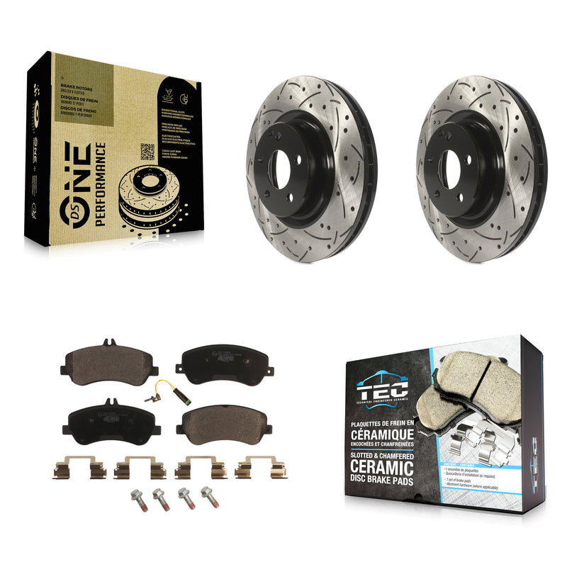 Transit Auto KDT-100104 Disc Brake Kit for 2010-2015 Mercedes-Benz GLK250, Mercedes-Benz GLK350 - Front