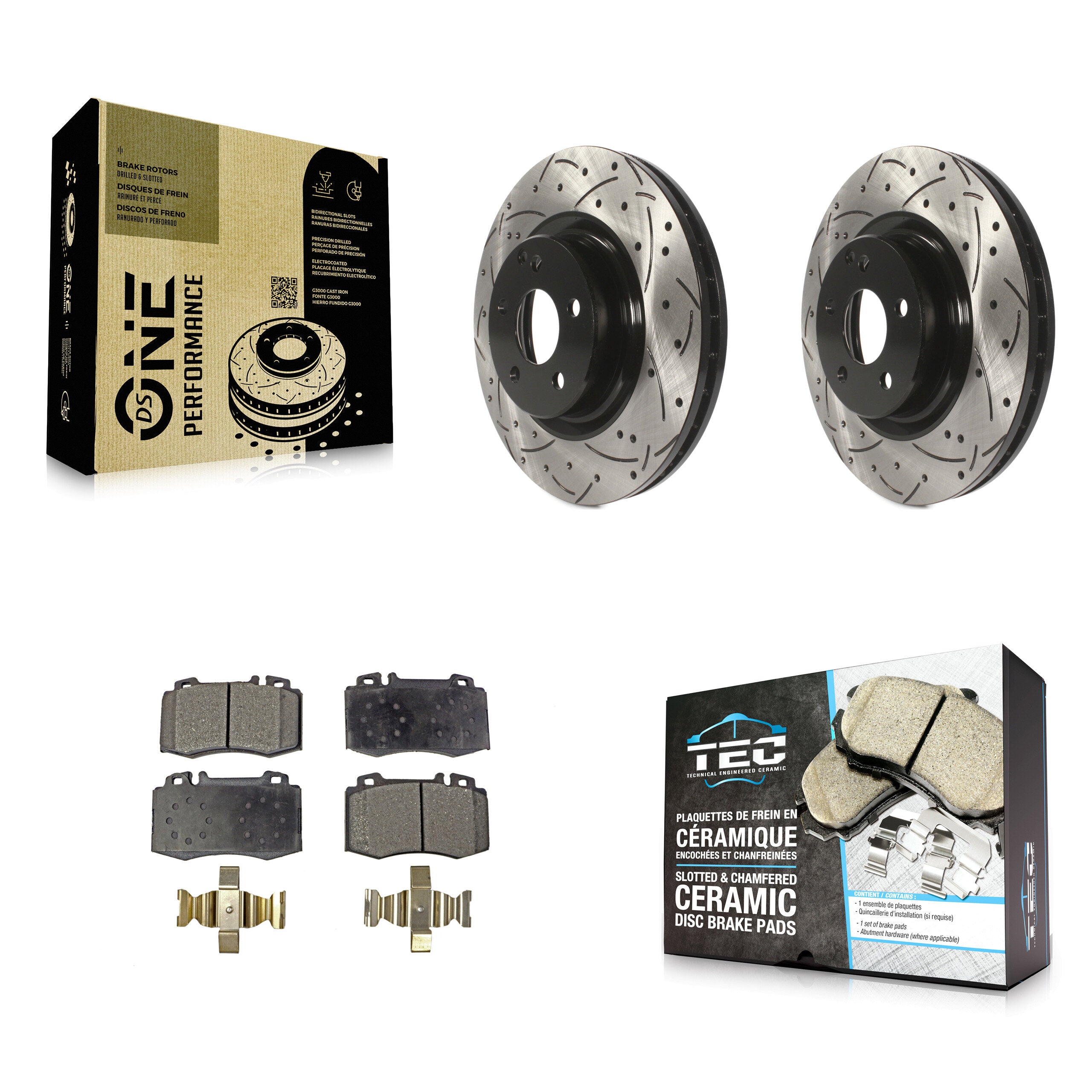 Transit Auto KDT-100105 Disc Brake Kit for 2003-2012 Mercedes-Benz CLS550, Mercedes-Benz E350 and More - Front