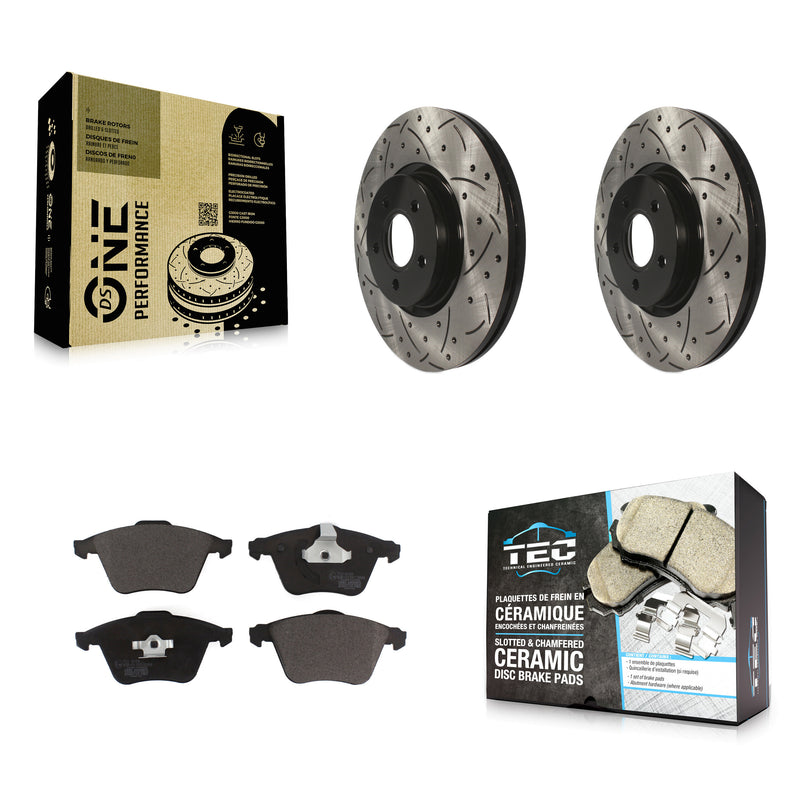 Transit Auto KDT-100109 Disc Brake Kit for 2004-2013 Volvo C70, Volvo S40, Volvo V50 - Front