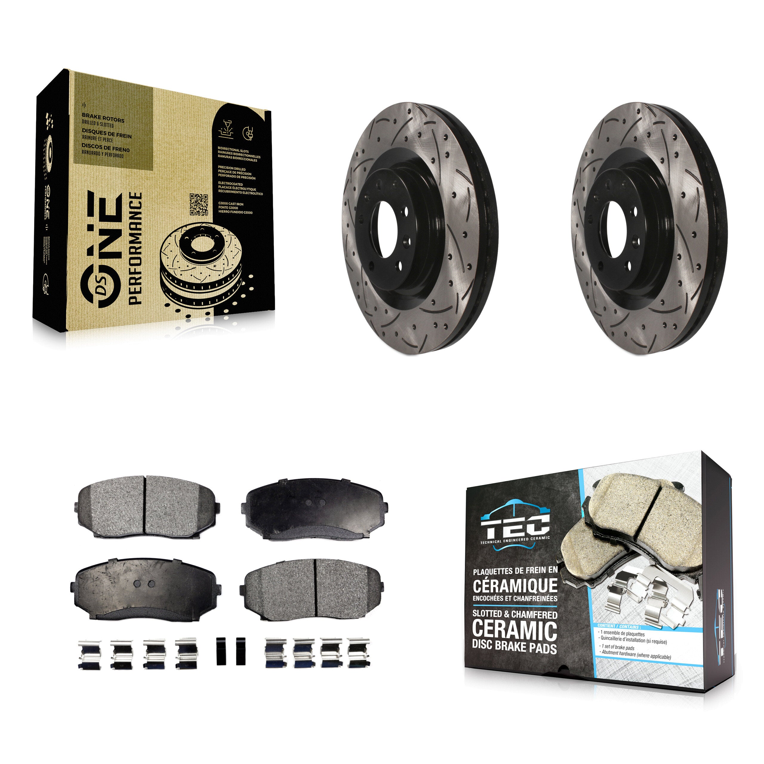 Transit Auto KDT-100111 Disc Brake Kit for 2007-2015 Mazda CX-9 - Front