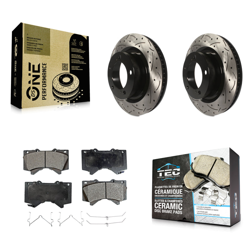 Transit Auto KDT-100112 Disc Brake Kit for 2007-2022 Toyota Land Cruiser, Lexus LX570 and More - Front
