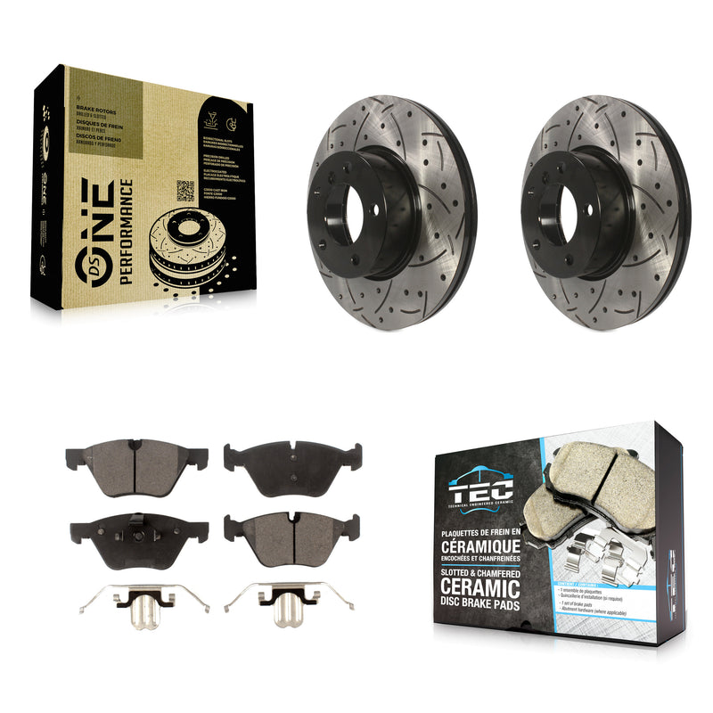 Transit Auto KDT-100123 Disc Brake Kit for 2007-2012 BMW X1, BMW 328xi - Front