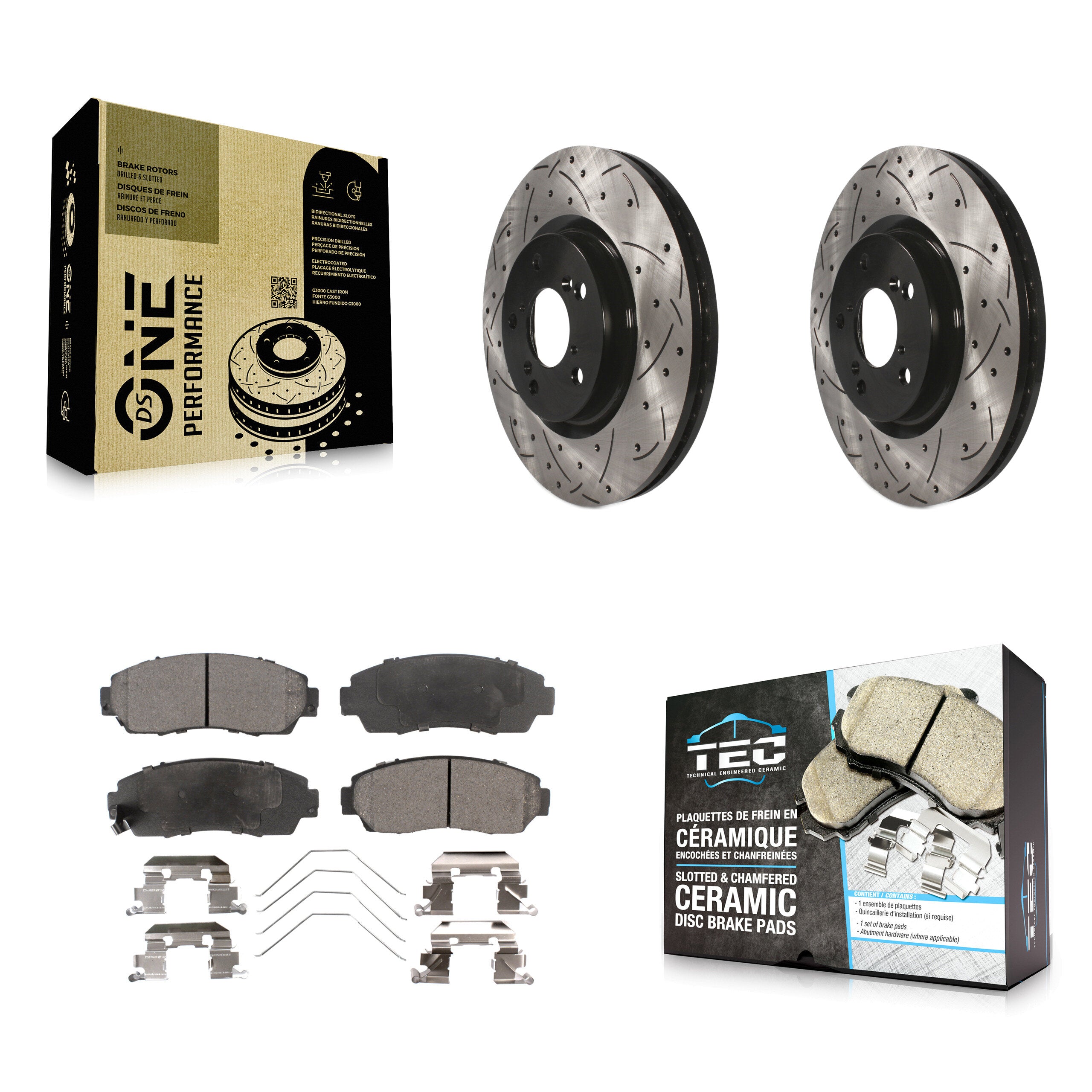Transit Auto KDT-100134 Disc Brake Kit for 2011-2014 Honda Odyssey - Front