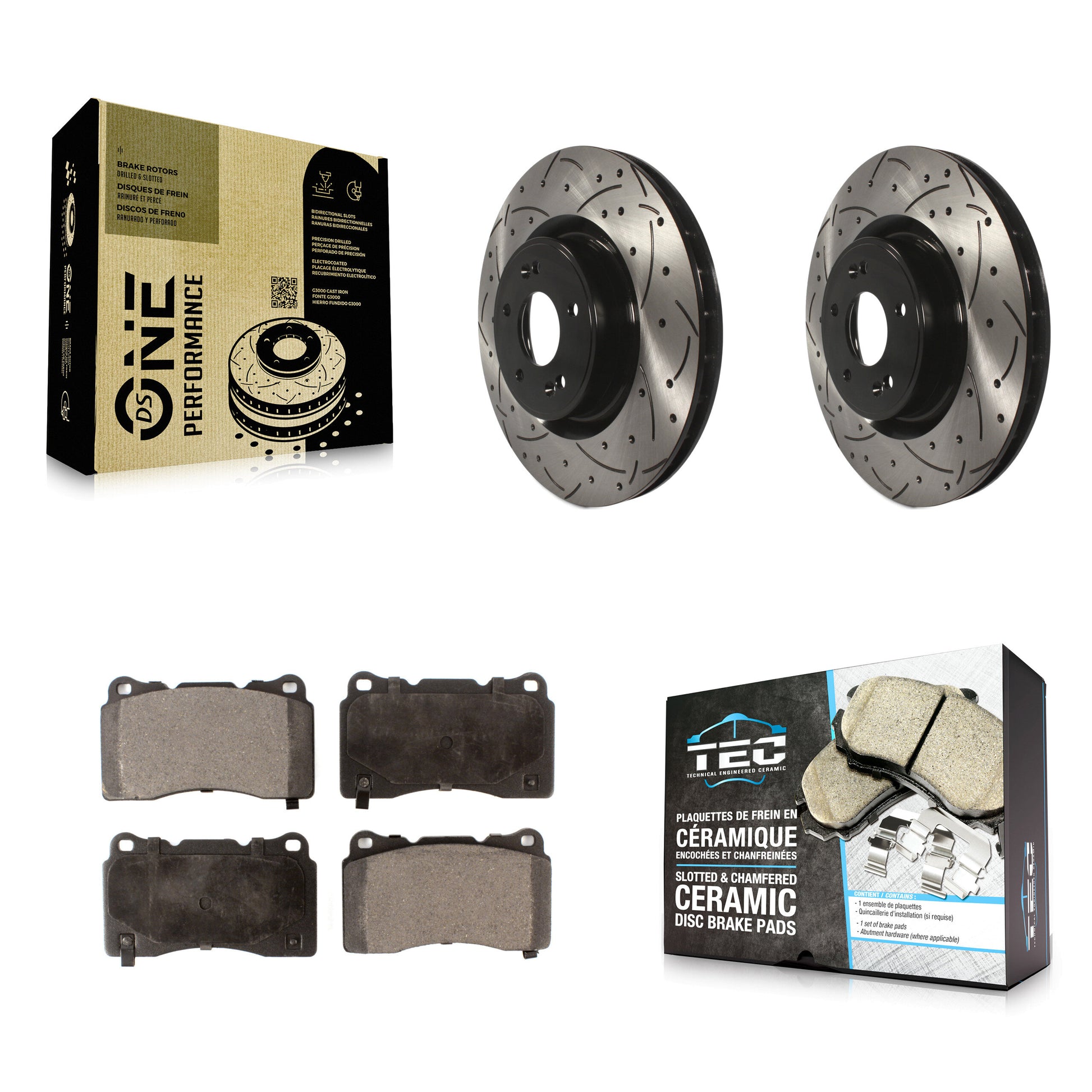 Transit Auto KDT-100136 Disc Brake Kit for 2010-2016 Hyundai Genesis Coupe - Front