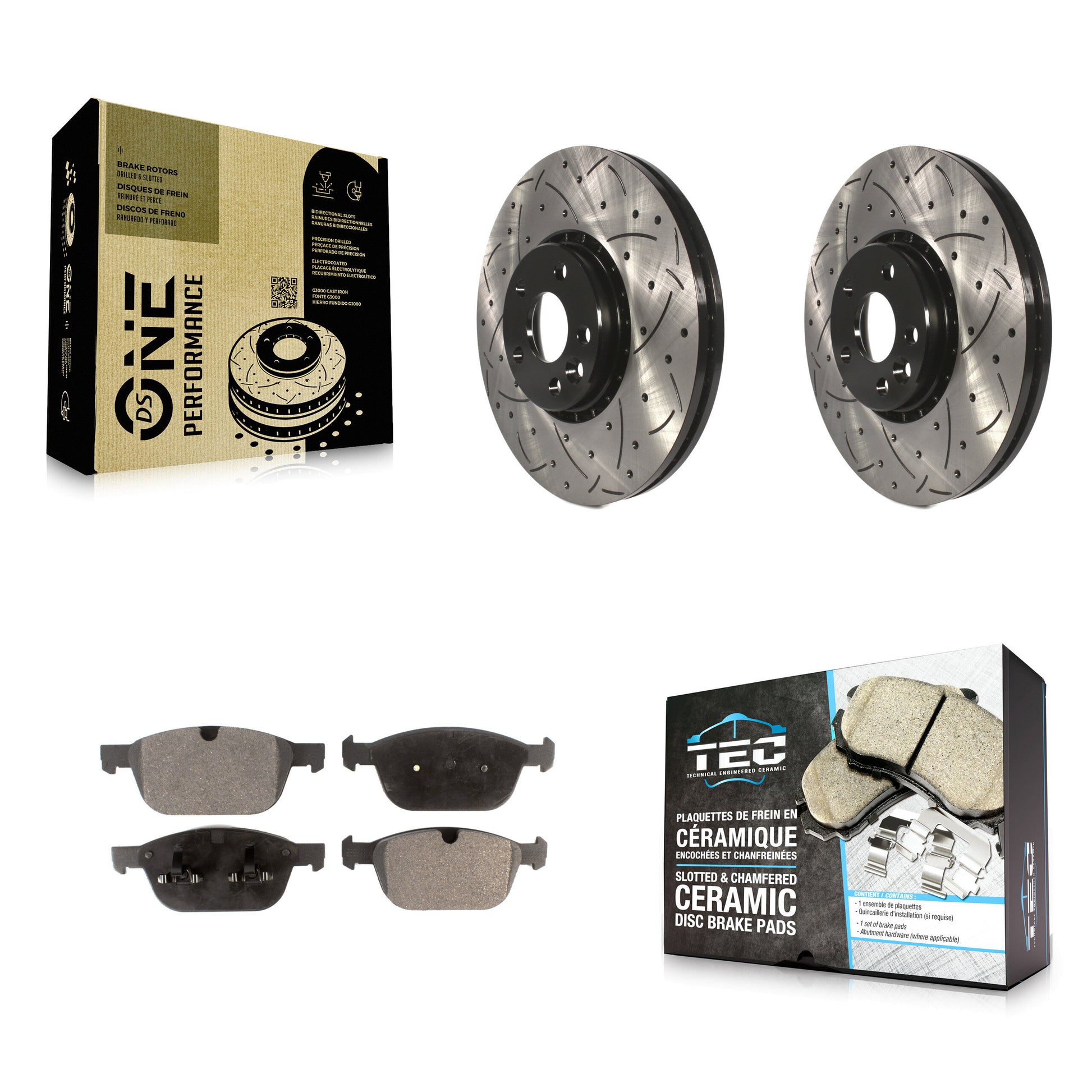 Transit Auto KDT-100138 Disc Brake Kit for 2010-2015 Volvo XC60 - Front
