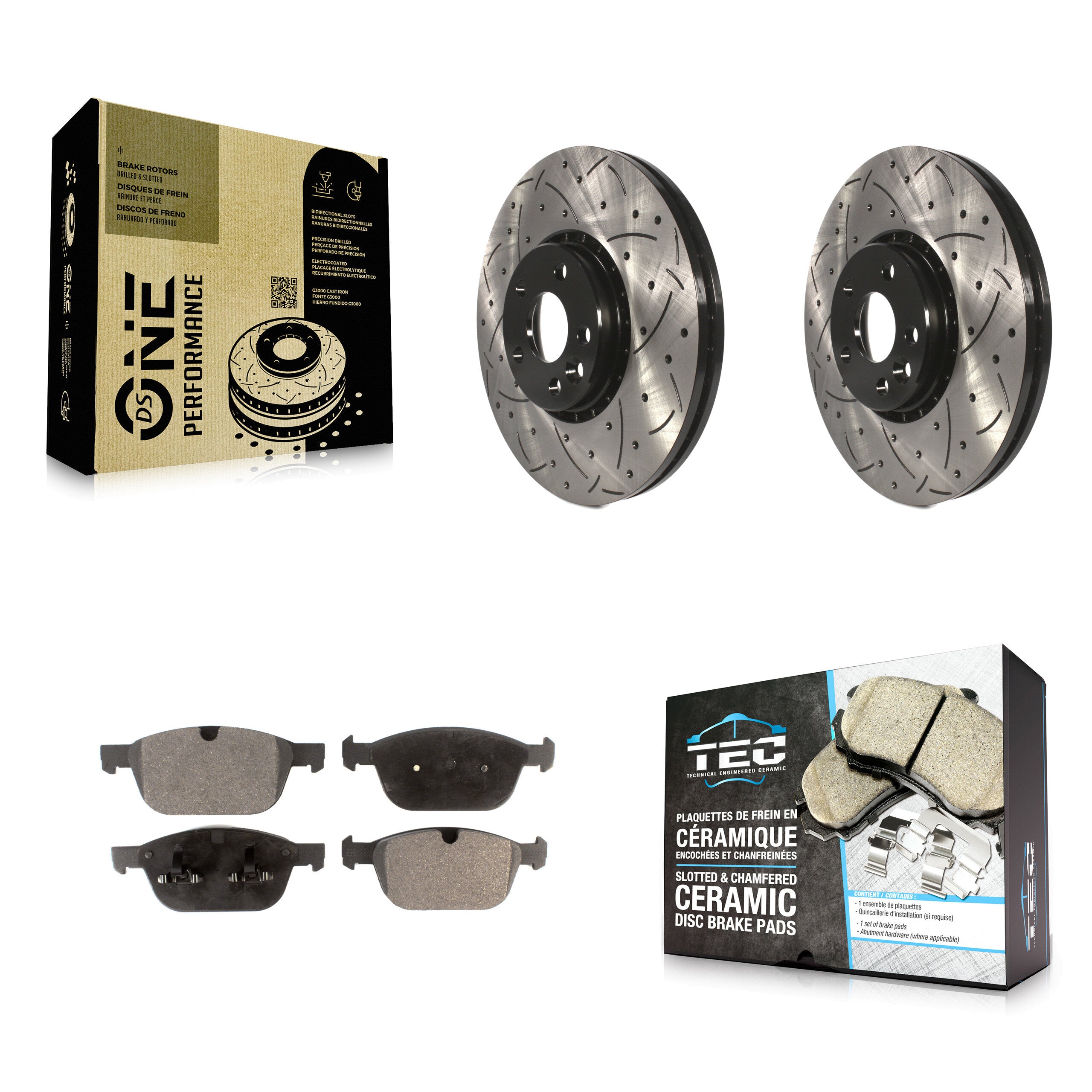 Transit Auto KDT-100138 Disc Brake Kit for 2010-2015 Volvo XC60 - Front