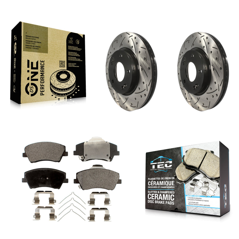 Transit Auto KDT-100147 Disc Brake Kit for 2017-2020 Hyundai Elantra - Front