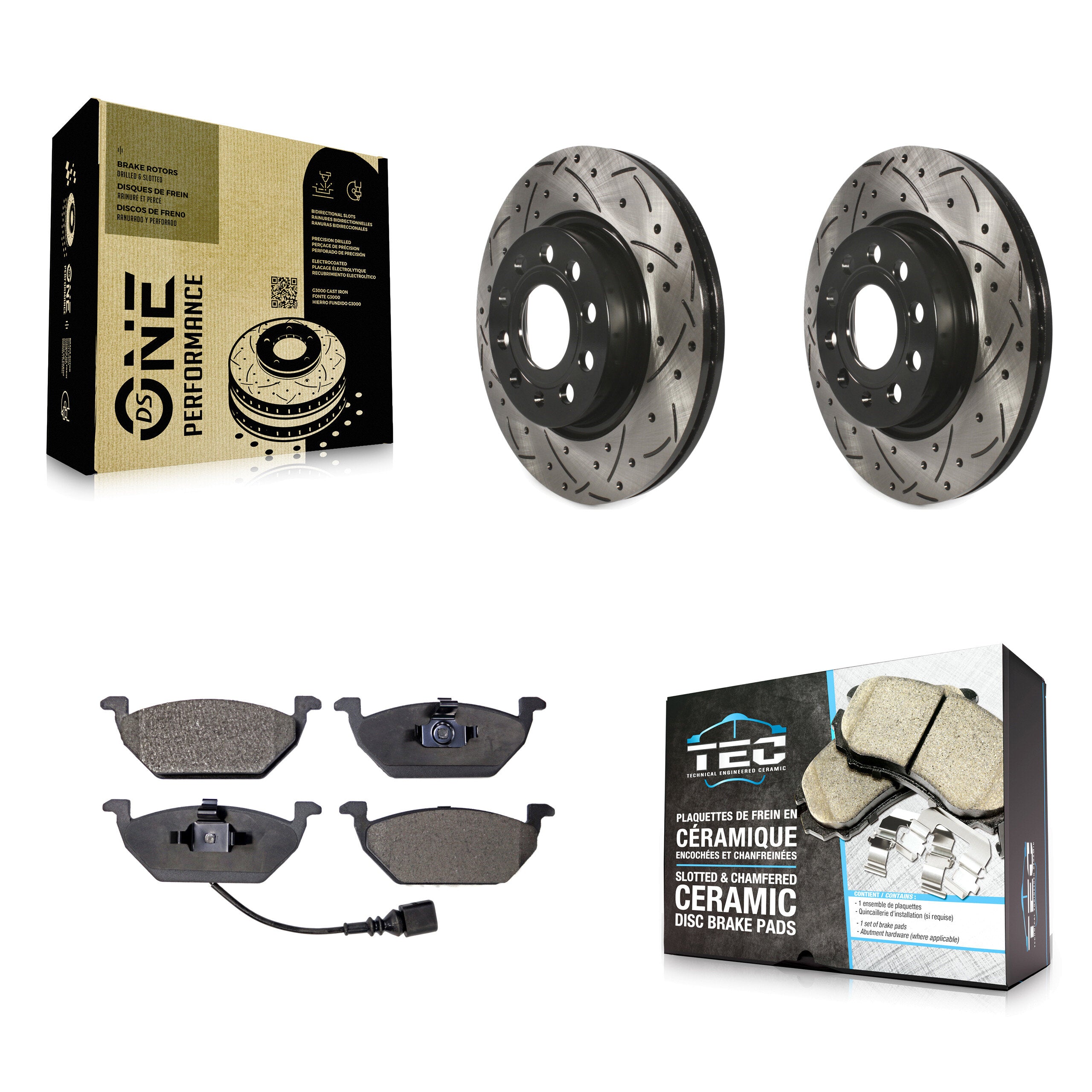 Transit Auto KDT-100150 Disc Brake Kit for 2011-2015 Volkswagen Jetta - Front