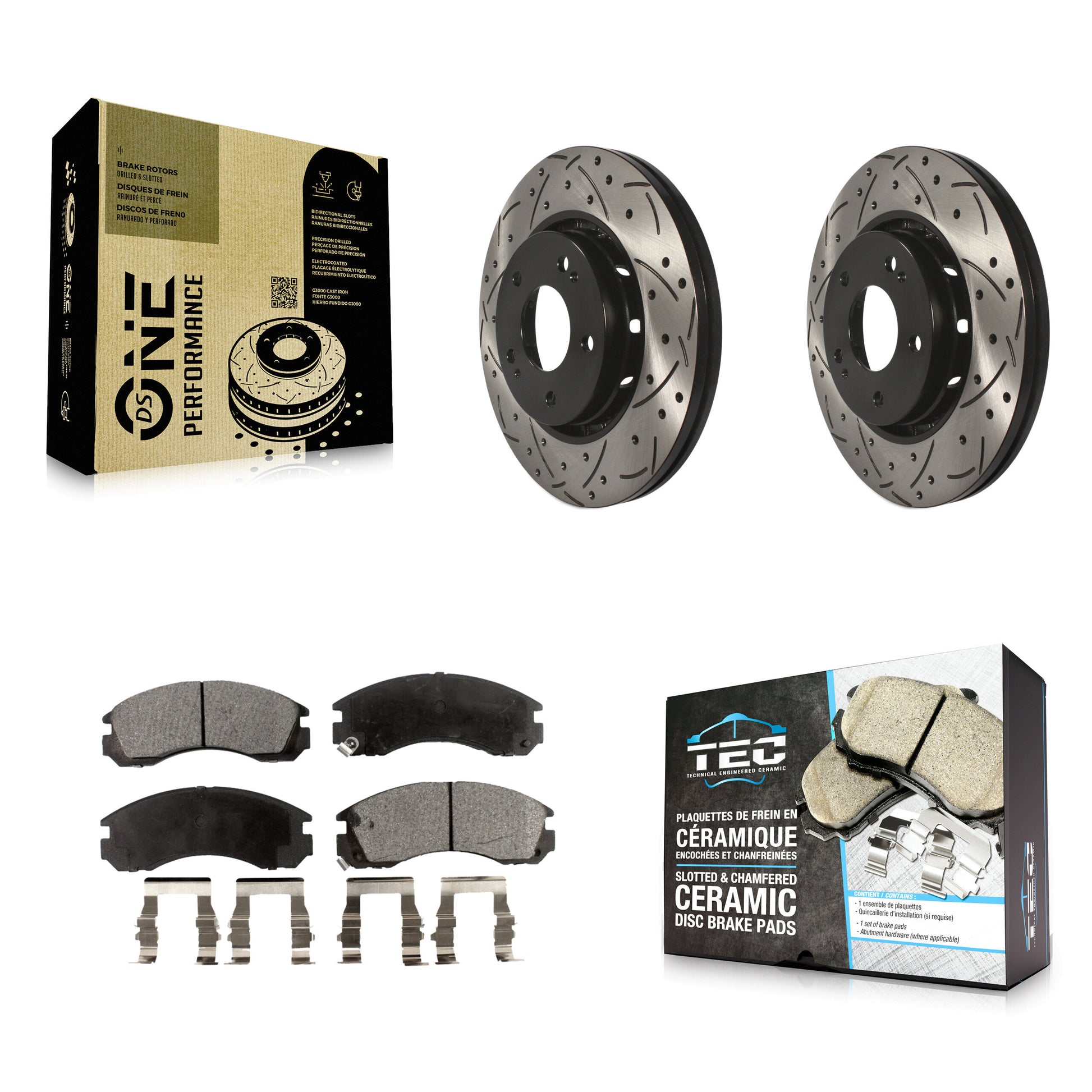 Transit Auto KDT-100151 Disc Brake Kit for 2009-2015 Mitsubishi Lancer - Front