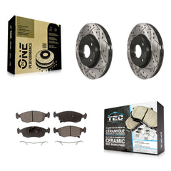 Transit Auto KDT-100154 Disc Brake Kit for 2012-2017 Fiat 500 - Front