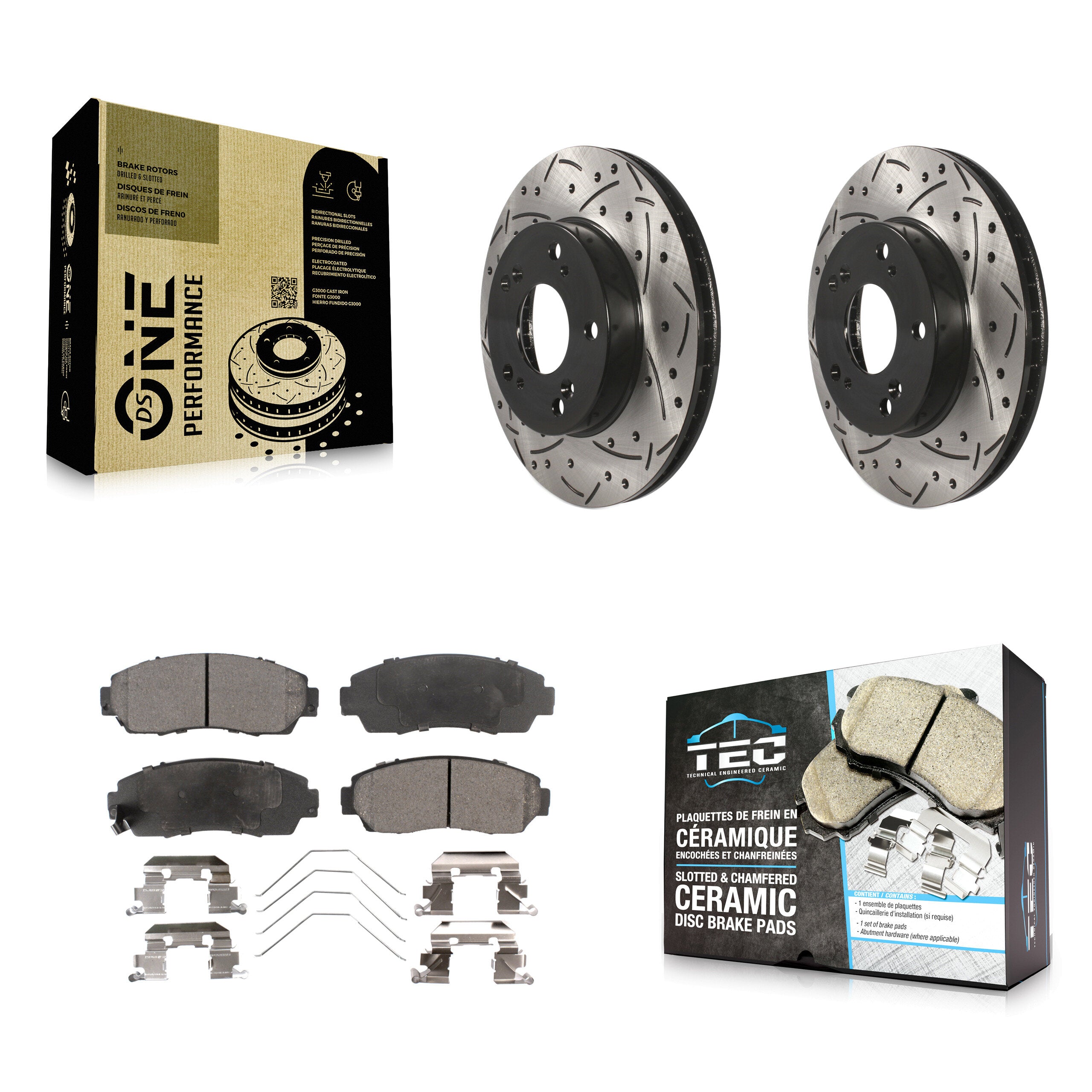 Transit Auto KDT-100155 Disc Brake Kit for 2015 Honda Civic - Front