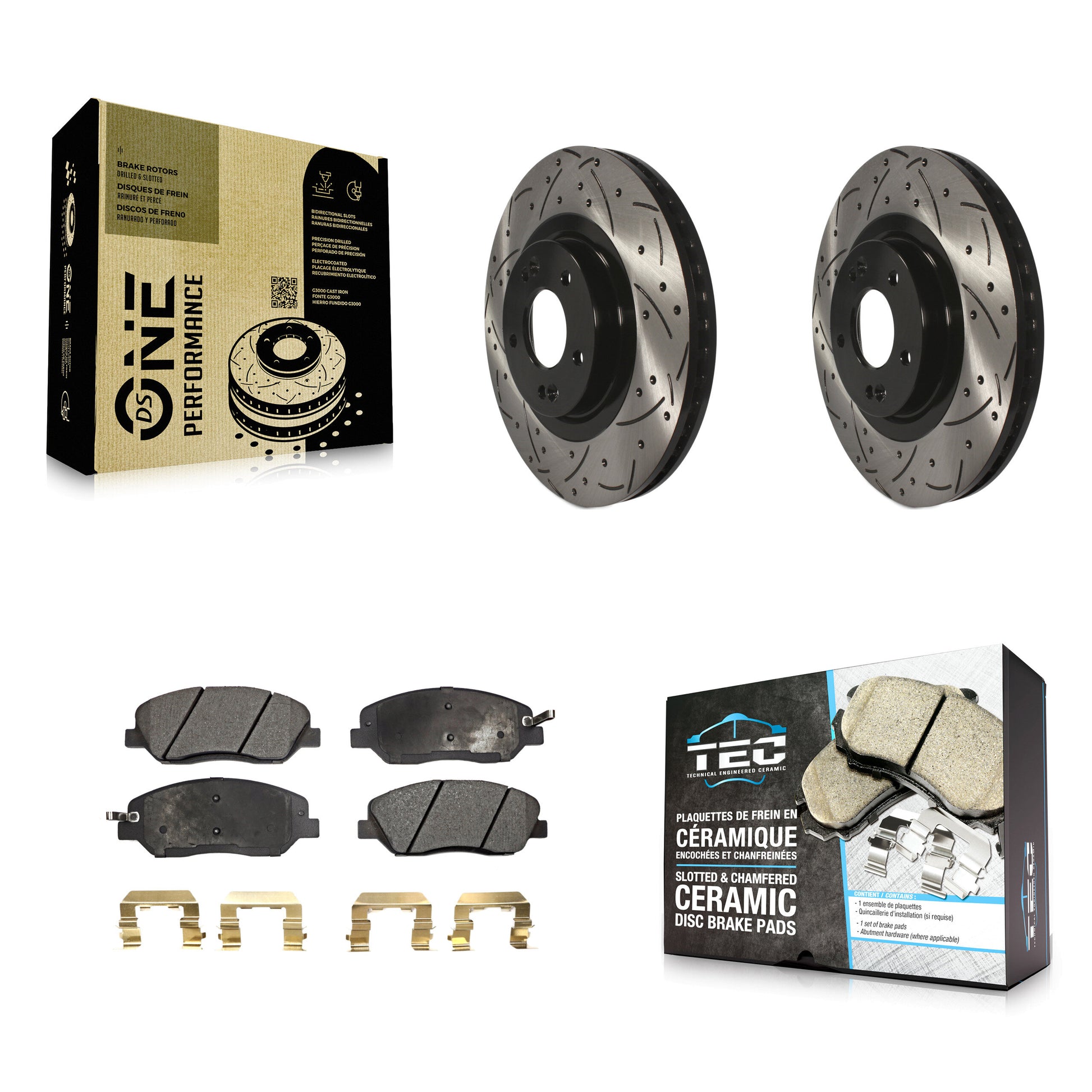 Transit Auto KDT-100159 Disc Brake Kit for 2013-2016 Hyundai Santa Fe, Hyundai Santa Fe XL - Front