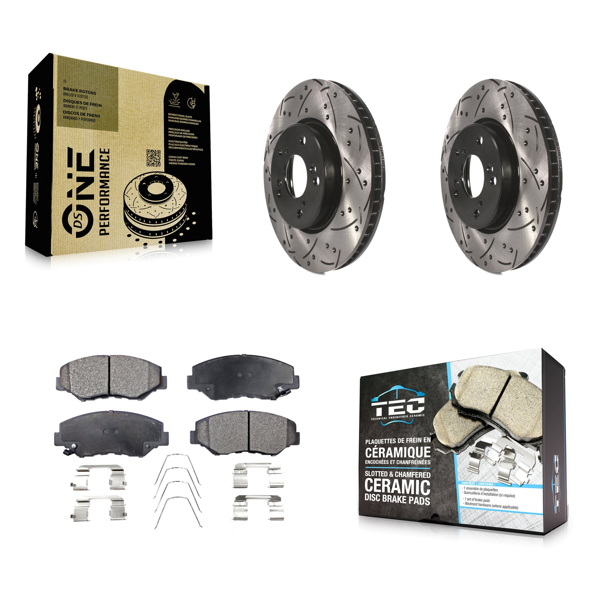 Transit Auto KDT-100167 Disc Brake Kit for 2015 Honda Civic - Front