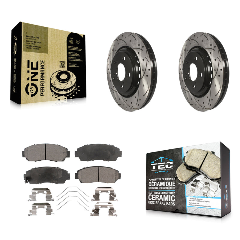 Transit Auto KDT-100169 Disc Brake Kit for 2015-2024 Honda Passport, Honda Odyssey - Front