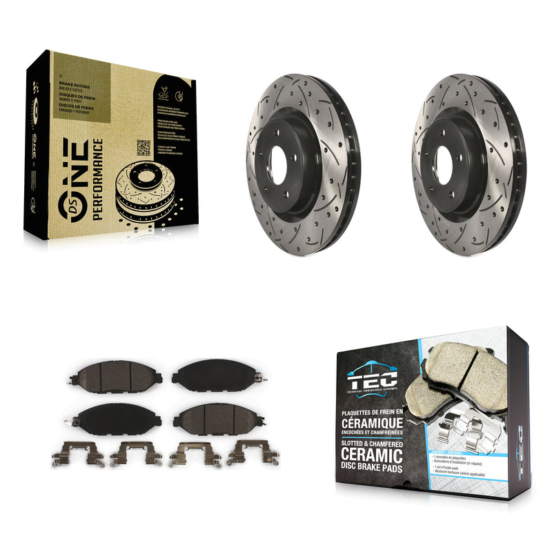 Transit Auto KDT-100171 Disc Brake Kit for 2013-2024 Nissan Murano, INFINITI QX60 and More - Front