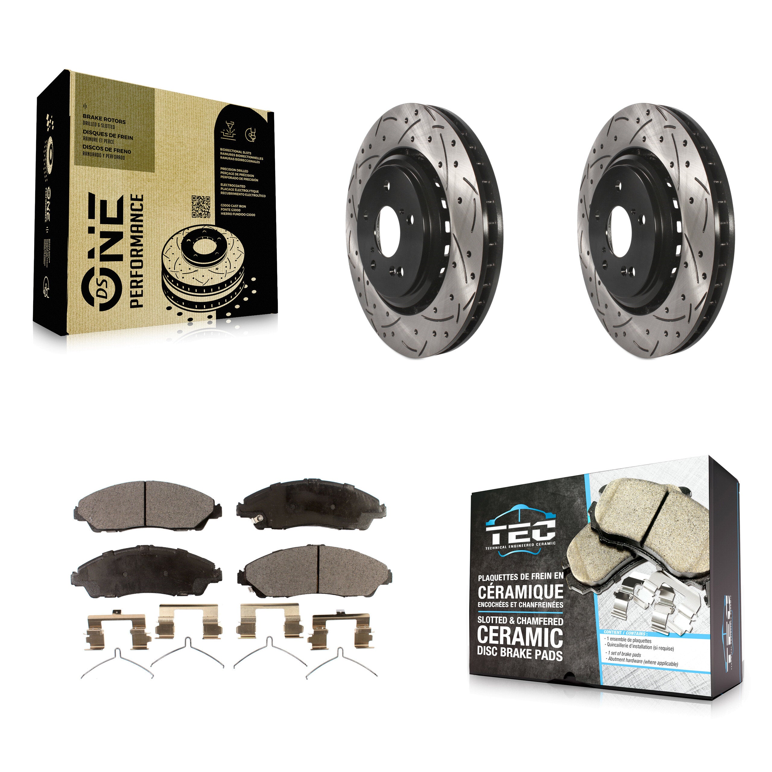 Transit Auto KDT-100174 Disc Brake Kit for 2014-2016 Acura MDX - Front
