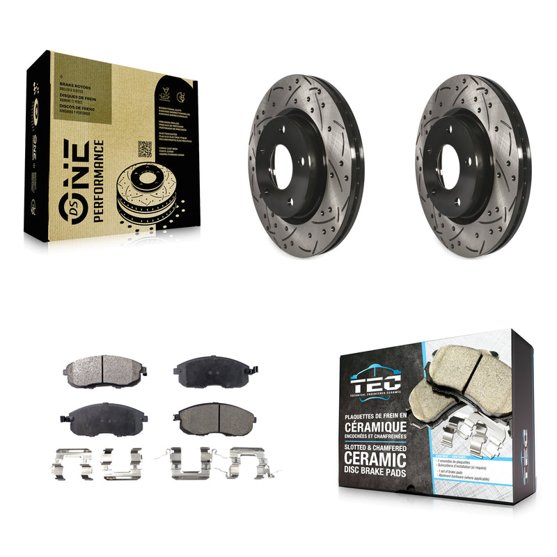 Transit Auto KDT-100177 Disc Brake Kit for 2013-2019 Nissan Sentra - Front