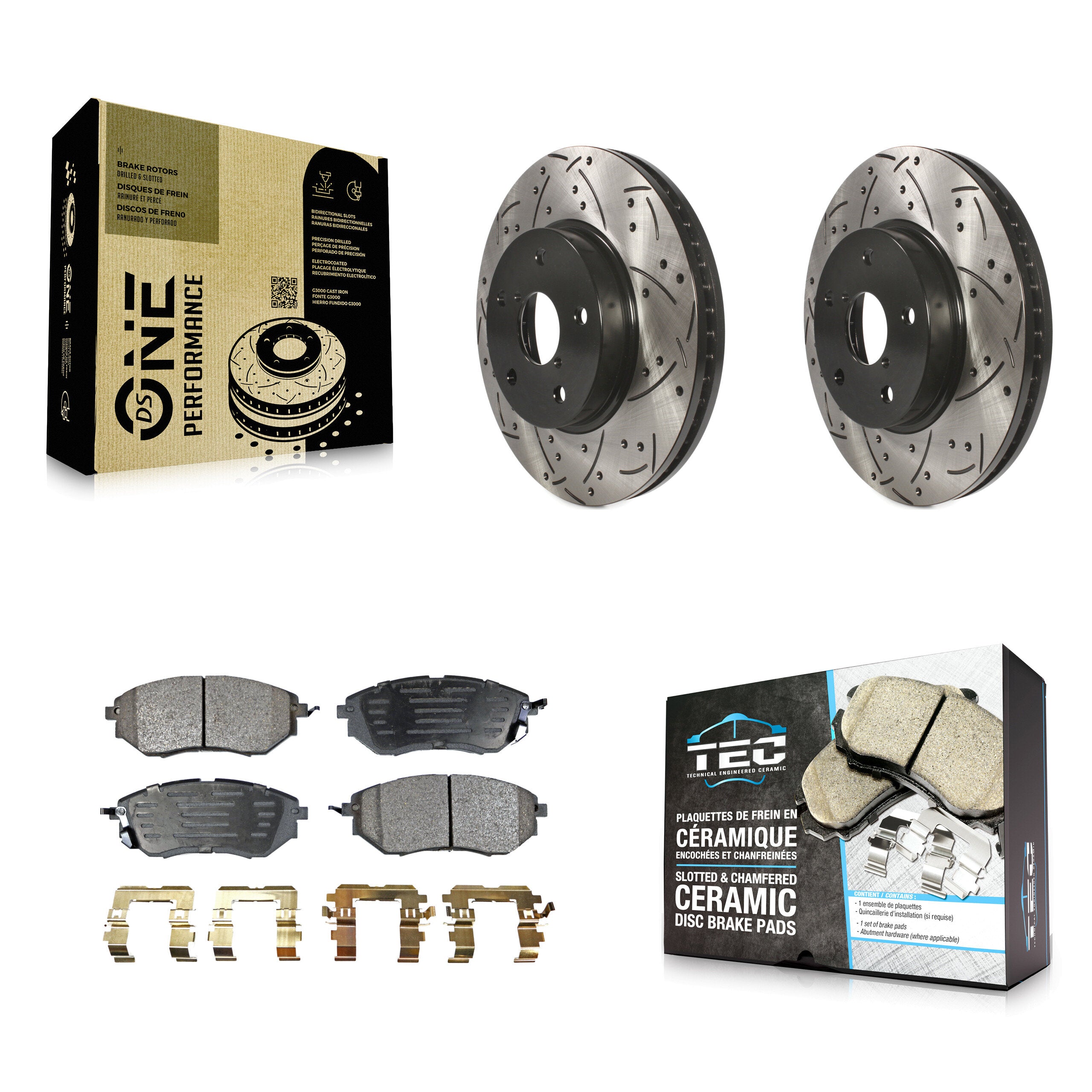 Transit Auto KDT-100185 Disc Brake Kit for 2015 Subaru Legacy - Front