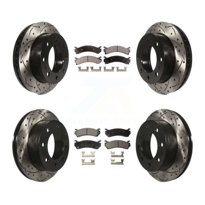Transit Auto KDT-100193 Disc Brake Kit for 1999-2009 Chevrolet Silverado 1500 HD Classic, Chevrolet Suburban 2500 and More - Front and Rear