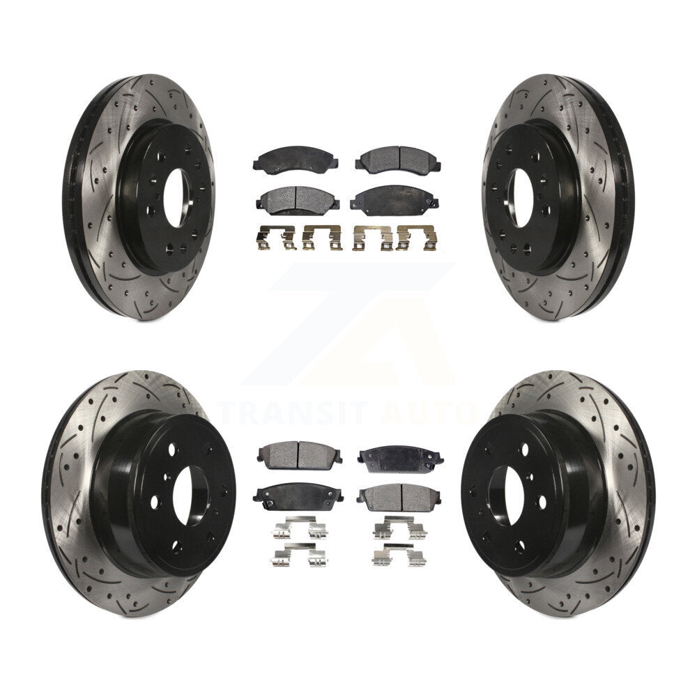 Transit Auto KDT-100196 Disc Brake Kit for 2007 Cadillac Escalade, Cadillac Escalade ESV and More - Front and Rear