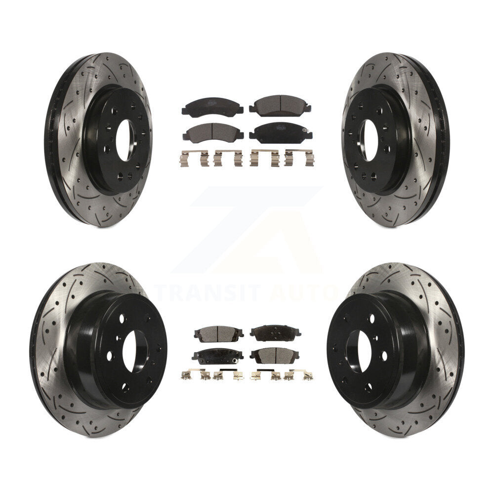 Transit Auto KDT-100198 Disc Brake Kit for 2014-2020 Chevrolet Suburban, Cadillac Escalade and More - Front and Rear