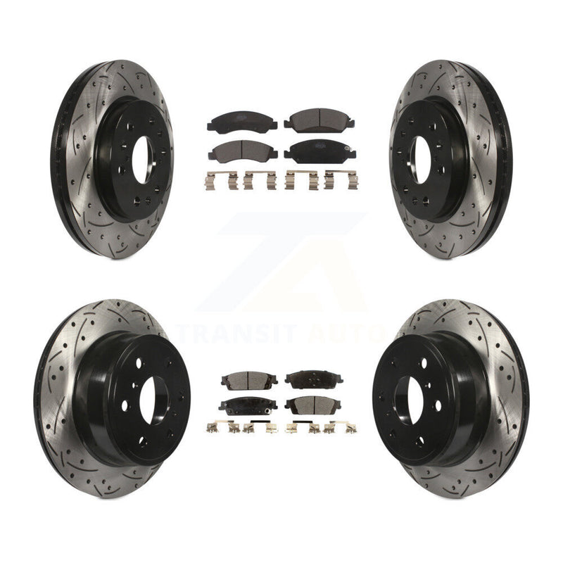 Transit Auto KDT-100198 Disc Brake Kit for 2014-2020 Chevrolet Suburban, Cadillac Escalade and More - Front and Rear