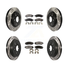 Transit Auto KDT-100199 Disc Brake Kit for 2007-2017 GMC Acadia Limited, Chevrolet Traverse and More - Front and Rear