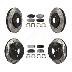 Transit Auto KDT-100201 Disc Brake Kit for 2010-2017 GMC Terrain, Chevrolet Equinox - Front and Rear