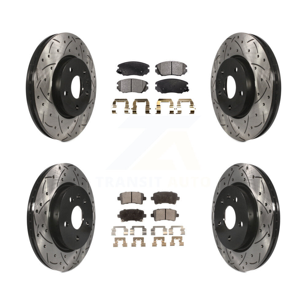 Transit Auto KDT-100202 Disc Brake Kit for 2010-2020 Chevrolet Malibu Limited, Chevrolet Impala and More - Front and Rear