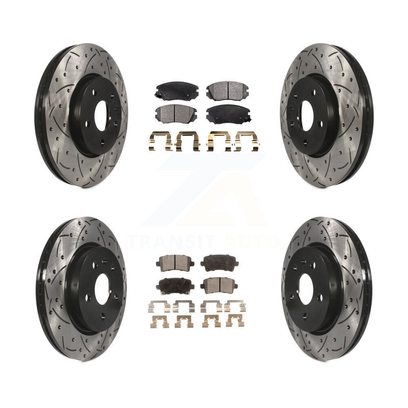 Transit Auto KDT-100202 Disc Brake Kit for 2010-2020 Chevrolet Malibu Limited, Chevrolet Impala and More - Front and Rear