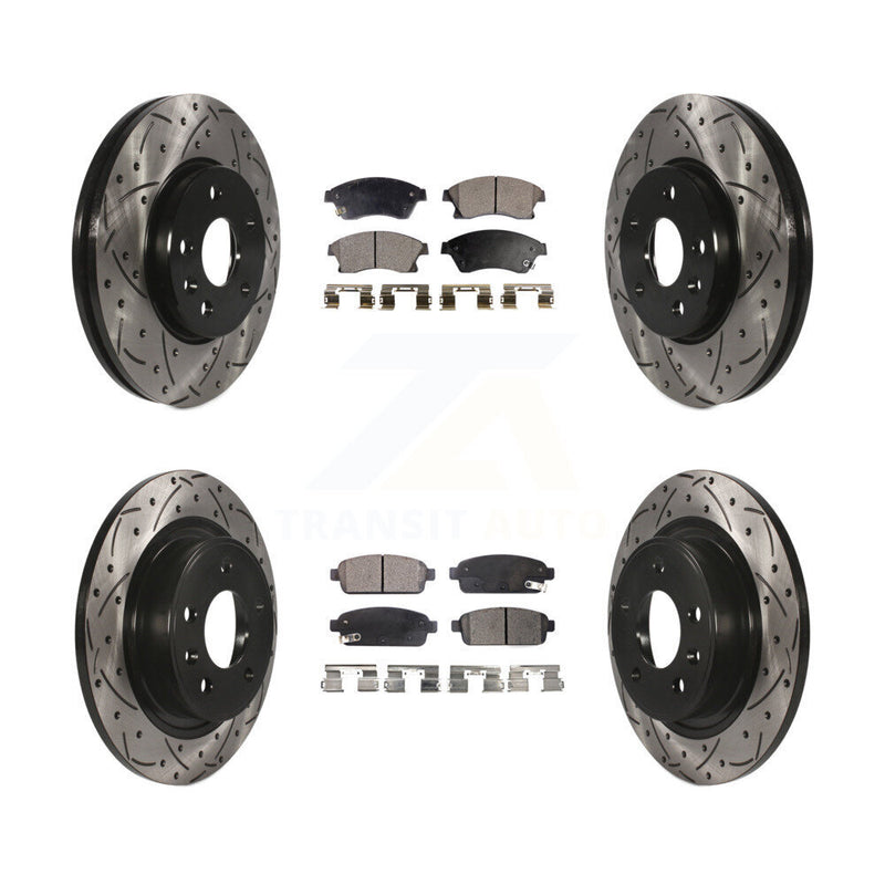 Transit Auto KDT-100204 Disc Brake Kit for 2013 Chevrolet Cruze - Front and Rear