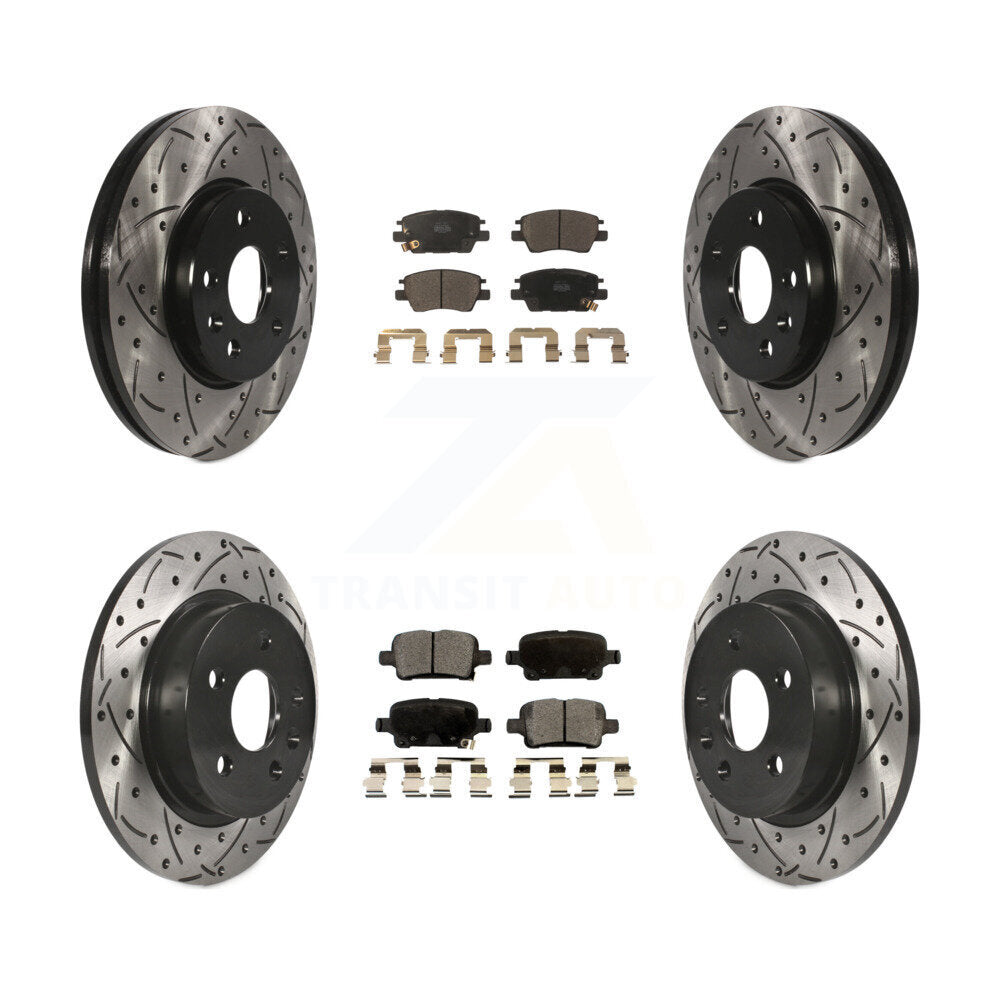Transit Auto KDT-100205 Disc Brake Kit for 2016 Chevrolet Cruze - Front and Rear