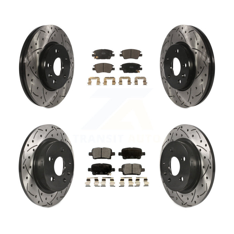 Transit Auto KDT-100205 Disc Brake Kit for 2016 Chevrolet Cruze - Front and Rear