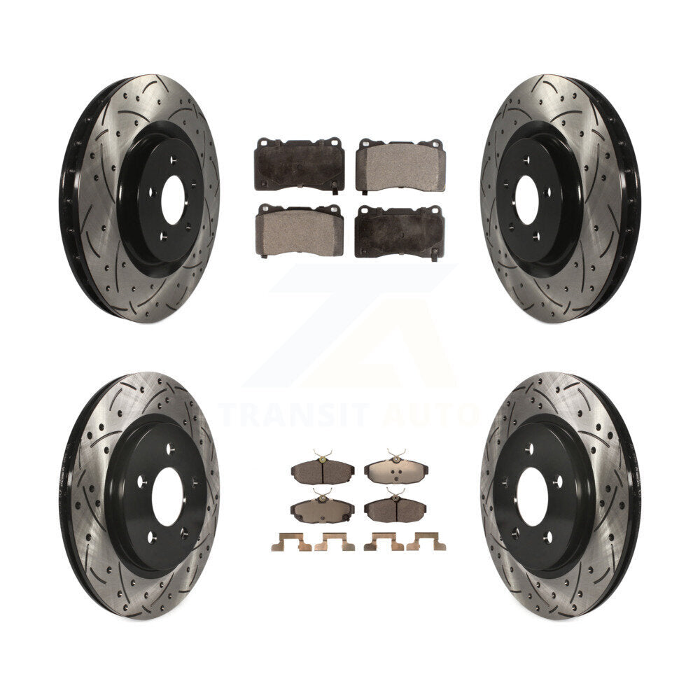 Transit Auto KDT-100223 Disc Brake Kit for 2012 Ford Mustang - Front and Rear