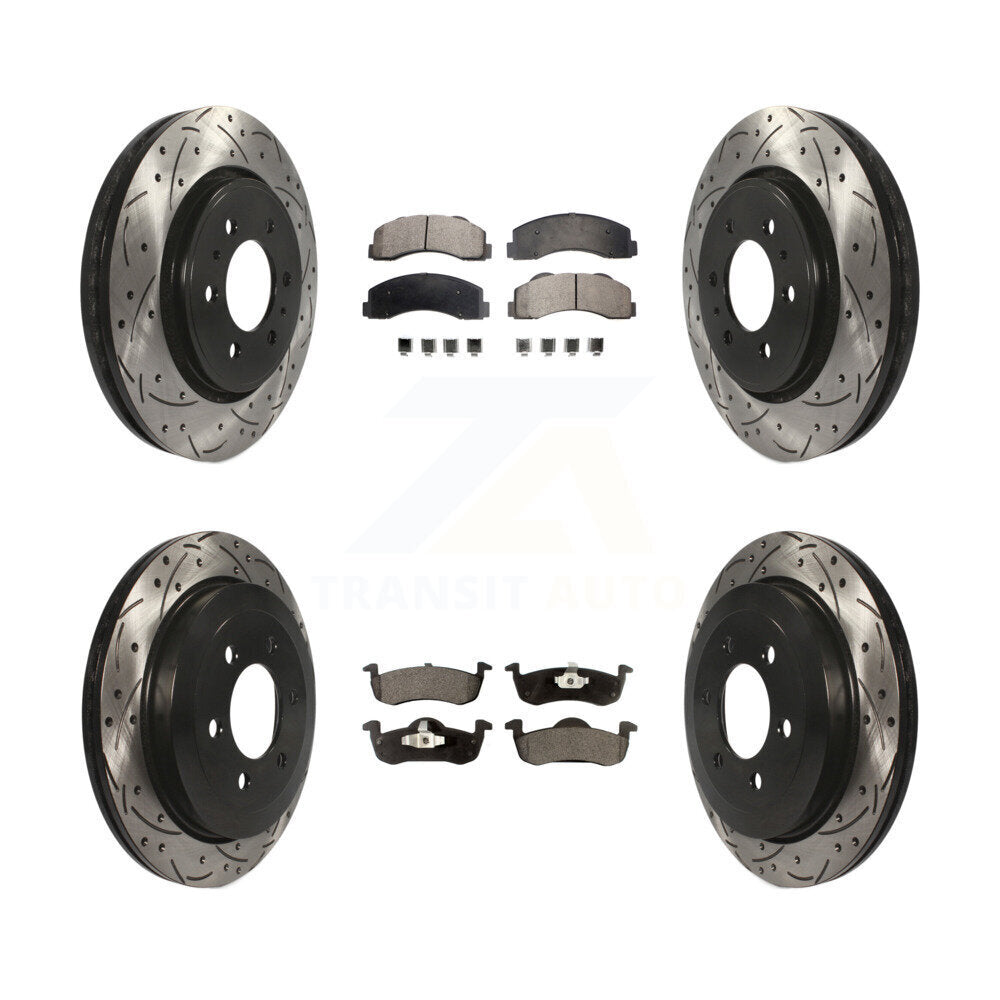 Transit Auto KDT-100226 Disc Brake Kit for 2010-2017 Ford Expedition, Lincoln Navigator - Front and Rear