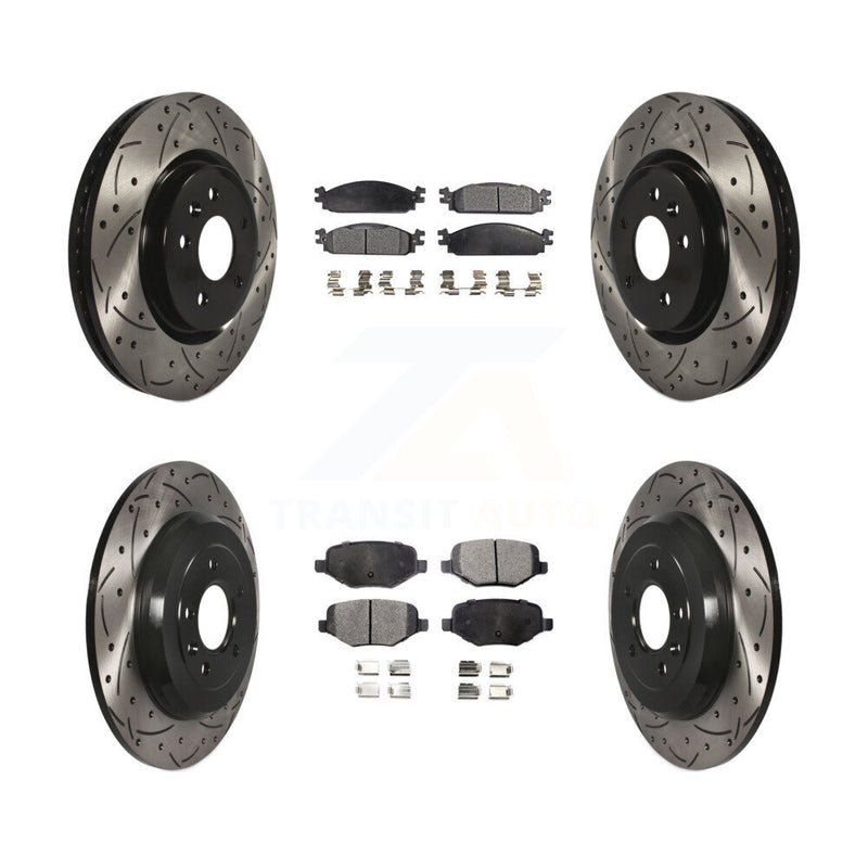 Transit Auto KDT-100229 Disc Brake Kit for 2009-2010 Lincoln MKS - Front and Rear