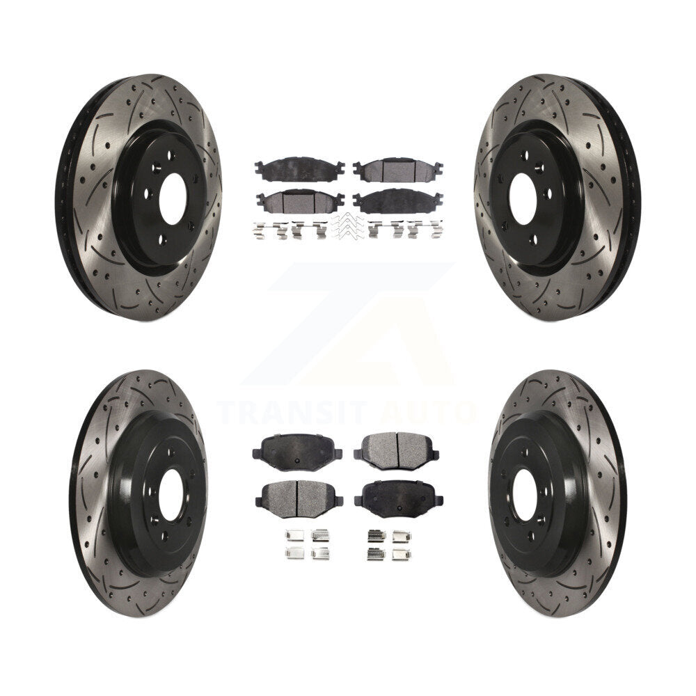 Transit Auto KDT-100230 Disc Brake Kit for 2009-2019 Ford Explorer, Ford Flex and More - Front and Rear