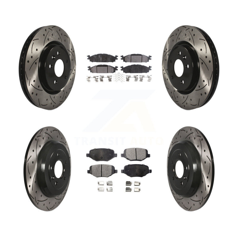 Transit Auto KDT-100230 Disc Brake Kit for 2009-2019 Ford Explorer, Ford Flex and More - Front and Rear